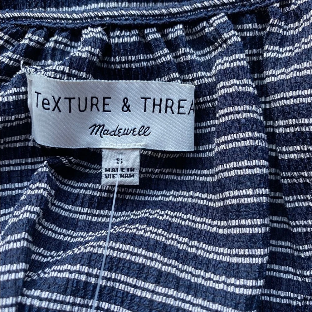 NWT Madewell Texture and Thread Peasant Top - Picture 7 of 7